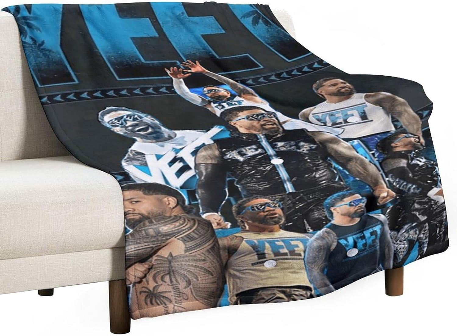 Jey-USO Wrestling Merch Blankets Bed Throw Blanket for Soft Lightweight Fuzzy Cozy Blanket Plush Quilt Gift 50"x60"