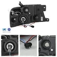 thumbnail image 3 of AKKON - For 04-08 Ford F150 F-150 Pickup Chrome Clear Dual LED G2 Projector Headlights Front Lamps Replacement, 3 of 7