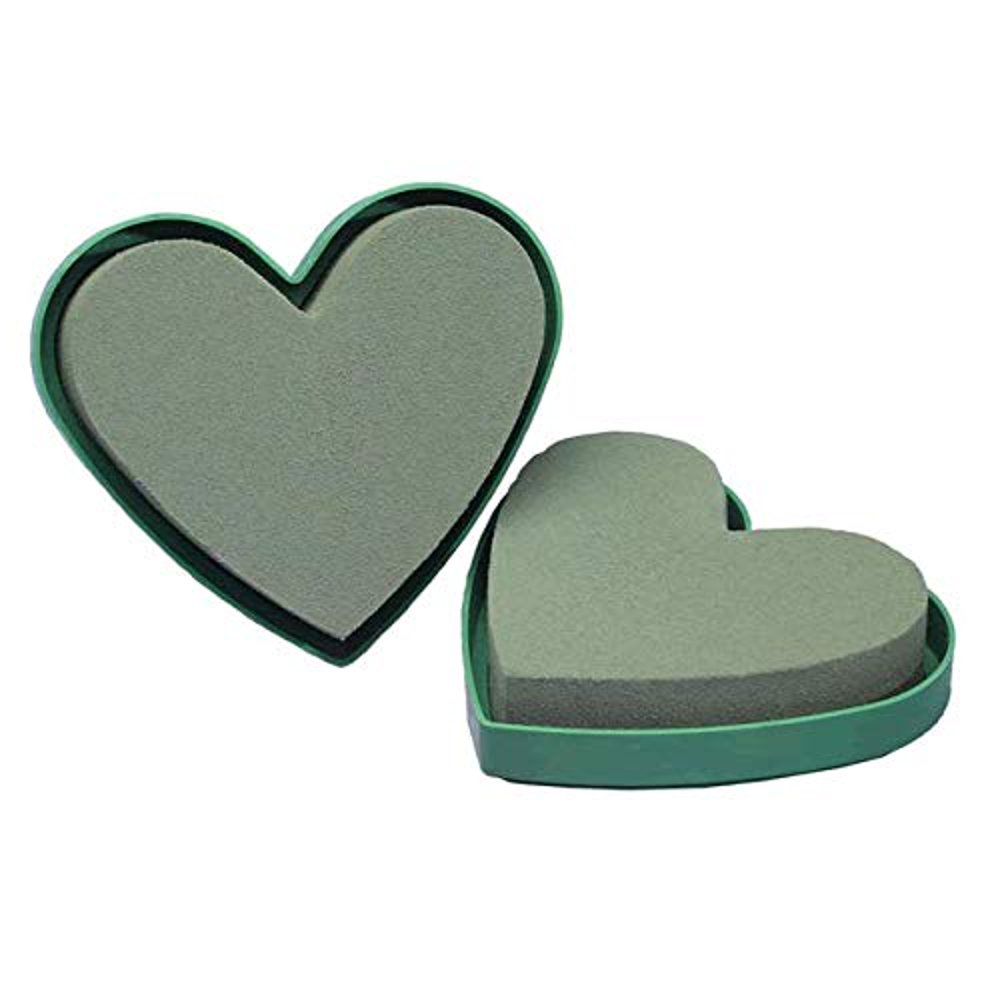 Oasis Floral Foam Mini Solid Heart 5" / 2pcs