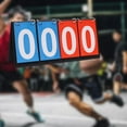 thumbnail image 6 of BAOSITY Table Top Scoreboard Score Board Desktop Flip Score Keeper Score for Football Baseball Indoor Outdoor Sports Badminton Pingpong Ball Blue Red, 6 of 8