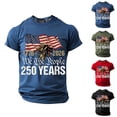 thumbnail image 6 of Mens 250th Anniversary Usa Shirt 250 Anniversary Usa Flag Vintage 250 Years American 1776-2026 250th Birthday Usa T-Shirt Crew Neck Comfy America Pullover Muscle Tee, 6 of 6