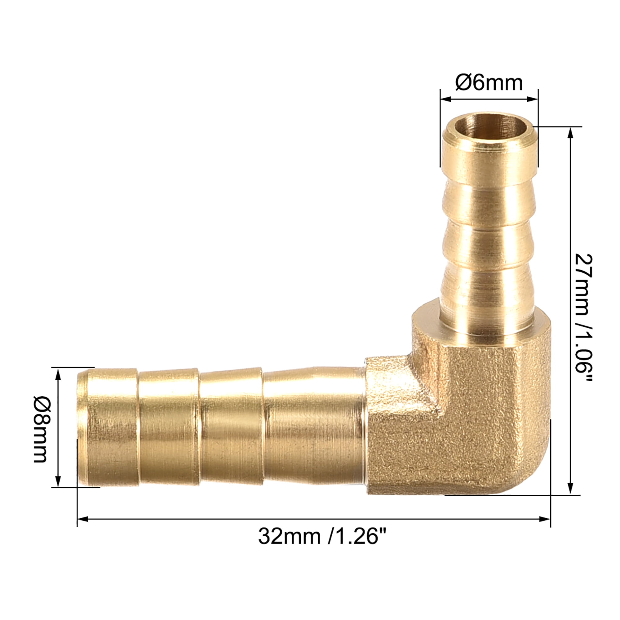 Brass Tongue Hose Fitting 14 mm Barbed to 3/8G Male Tube Adapter Connector 90 Degree Elbow Brass Tongue Hose Fitting 14 mm Barbed to 3/8G Male Tube Adapter Connector 90 Degree Elbow