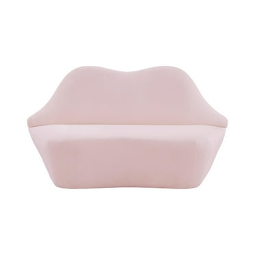 Lips Blush Velvet Settee