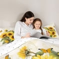 thumbnail image 4 of Homewish Country Sunflower 7-Piece Twin Bedding Sets,Rustic Plant Bedding Comforter Set,Yellow White Sheet Sets For Girls Kids,Ultra Soft Home Decor Reversible, 4 of 8