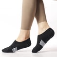 thumbnail image 2 of 12 Pairs No Show Socks Womens Cushioned Low Cut Athletic Hidden Liner for Sneakers Ankle Invisible Running Socks(Black), 2 of 5