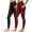 Wine, variant on Kmdttou 2PCS Women Workout Out Pocket Leggings Fitness Sports Running Yoga Athletic Pants