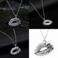 thumbnail image 2 of Skull Lips Pendant Necklace Sturdy Alloy Jewelry Accessory Portable for Trendy Women Individuals Daily Casual Wear, 2 of 4