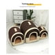 thumbnail image 5 of Dog House Kennel Soft Pet Bed Tent Indoor Enclosed Warm Plush Sleeping Nest Basket with Removable Cushion Travel Dog Accessory ShopWise Round, 5 of 22