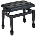 thumbnail image 1 of Adjustable Wooden Padded Piano Bench Artist Keyboard Seat Stool Chair, 1 of 10