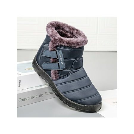 

Harsuny Unisex Shoes Snow Boots Warm Plush Ankle Boots Casual Ankle Bootie