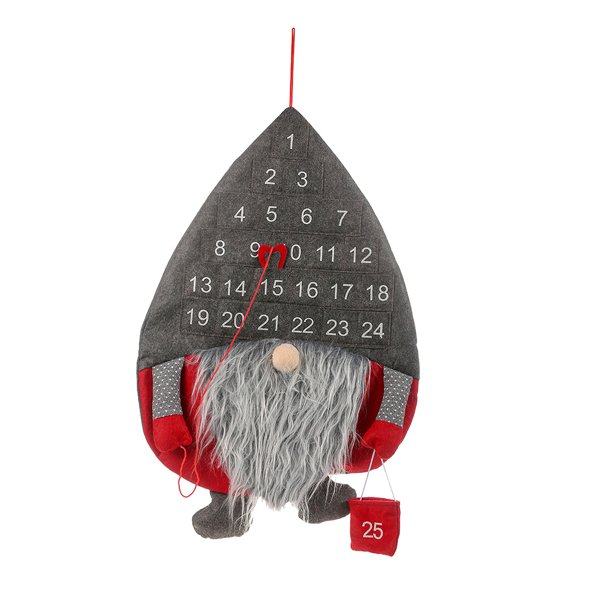 Calendario De Adviento De Navidad Tela No Tejida Calendario De Pared De Navidad Calendario De Cuenta Regresiva Divertido 24 Días Bolsillos Calendario Colgantes Decoración Para La Pared Decoración Sweethay HA026809-01