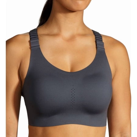 Brooks Women's Racerback 2.0 Sports Bra for High Impact Running, Workouts & Sports with Maximum Support - Asphalt - 38E