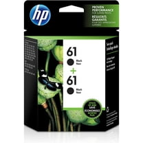 HP 61 Ink Cartridges - Black, 2 Cartridges (CZ073FN)