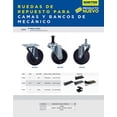 thumbnail image 2 of Rueda 2' Para Banco De Mecánico SURTEK 14' R137071, 2 of 3