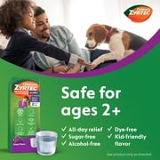 Childrens Zytec Liquid Allergy Syrup, Free of Dyes, Sugar, Alcohol, Grape Flavor, 8 fl. oz