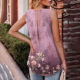thumbnail image 7 of Summer Savings Clearance 2023! Tunic Tops for Women Loose Fit Casual Vintage Solid Color Pleated Sleeveless Crew Neck Tank Shirts, 7 of 7