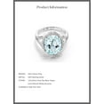 thumbnail image 5 of Gem Stone King 6.82 Ct Oval Sky Blue Topaz 925 Sterling Silver Ring, 5 of 5