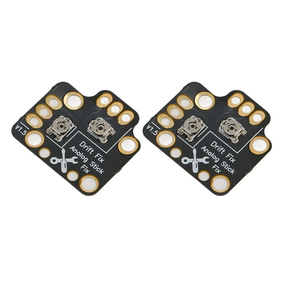 Gamepad Joystick Drift Repair Board, Sensible Facile à Installer 2pcs Haute Précision Noir 3D Analogique Stick Drift Fix Mod pour les Contrôleurs de Jeu