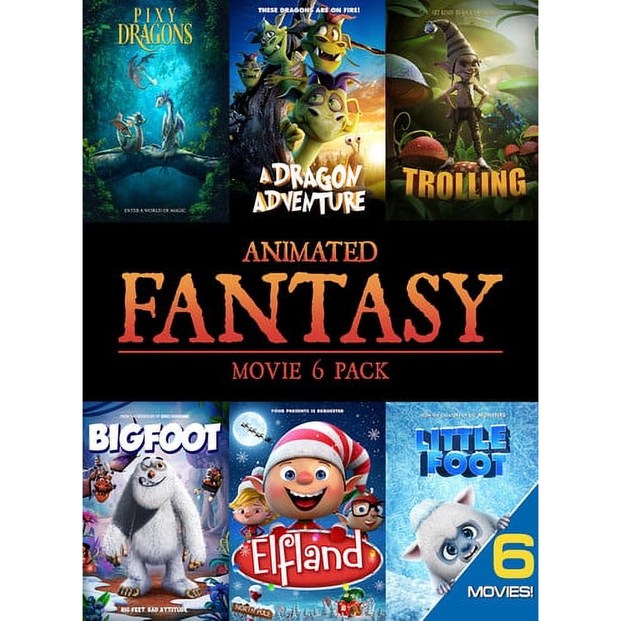 Animated Fantasy (Movie 6 Pack) (DVD), Wownow Entertainment, Kids & Family