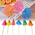 thumbnail image 2 of AKEGAMN Tropical Parasol 100PCS Drinks Fruit Label Parasols Wine For Drink Paper Kitchen，Dining & Bar, 2 of 9