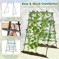 thumbnail image 6 of Costway Cucumber Trellis for Plant Climbing Foldable Garden Tunnel Trellis with Plastic Coated Tube, 6 of 10