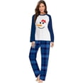 thumbnail image 2 of Pijamas navideños a juego para mujer, pajarita, muñeco de nieve, conjunto de Pijama Rojo femenino, 2 of 4
