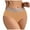 Beige, variant on vigerkar Seamless High-Waist Panties for Women - Breathable Comfort & -Lifting Design with Stripe Accents Grey, XS