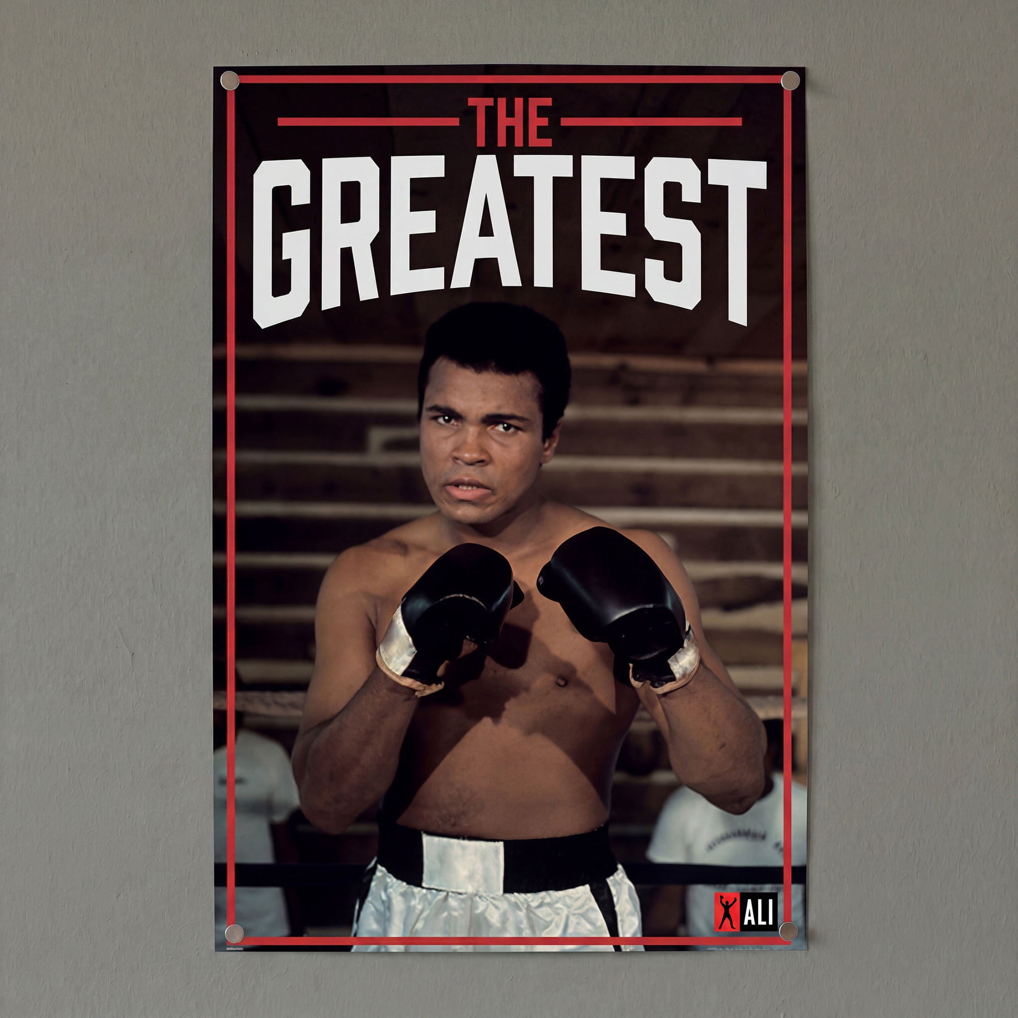 Pyramid : Muhammad Ali: The Greatest Training - 24x36 Poster Print - Iconic Photo, Boxer Artwork, Licensed Wall Decor, Premium Fan Collectible