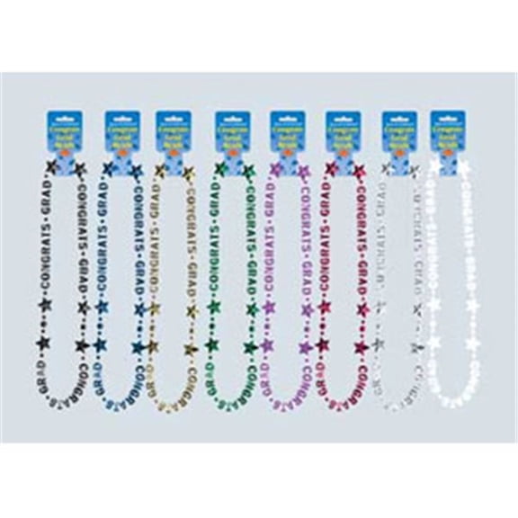 Partypro 50595-G Congrats Grad Beads Green