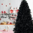 thumbnail image 4 of imerelez Artificial 4ft Artificial Holiday Christmas Tree LED-lit Christmas Tree with 666PE/PVC Mixed Branch Tips,Hinged Premium & Foldable Base for Indoor Holiday Decorating Black, 4 of 8