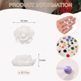 thumbnail image 2 of 50 Pcs White Resin Rose Flower Beads, 10mm Flatback Flower Charm Opaque Carve Rose Beads No Hole, 2 of 7