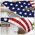 thumbnail image 6 of American Flag Round Fitted Tablecloth with Elastic Edge,Water-Resistant 4th of July Patriotic Independence Day Table Cover for 36-44" Found Tables Red White Blue Stars Table Cloth for Outdoor,Patio, 6 of 6
