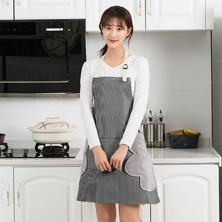 

Household Waterproof Hand-wiping Oil-proof Kitchen Apron Heart Love Waterproof Polyester Apron Adult Bibs Home Aprons Kitchen