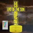 thumbnail image 1 of POSSHE Cross 3D Night Light, Jesus Lamp, 16 Colors Changing, Remote Control with Timer, RGB Flashing Mode and Dimmable, Jesus Gift for Christmas Birthday Decor, 1 of 8