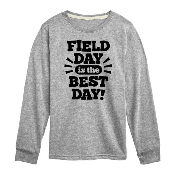 Instant Message - Field Day Is The Best Day - Toddler And Youth Long Sleeve Graphic T-Shirt