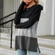 thumbnail image 1 of Ichuanyi liquidación de moda para mujeres panel de contraste redondeo de cuello ICHUANYI WER2023082208543, 1 of 4