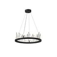 thumbnail image 2 of CWI Lighting Lustre LED Juliette avec Finition Noire, 2 of 4