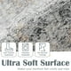 thumbnail image 3 of Alfombra de Área Jinchan 91x152 cm Lavable Antideslizante Gris, 3 of 8