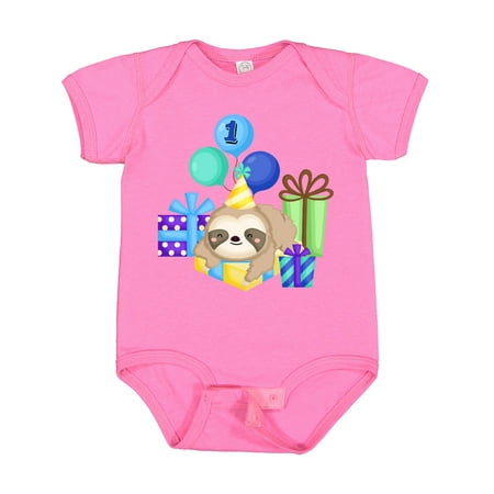 

Inktastic 1st Birthday Sloth Gift Baby Boy or Baby Girl Bodysuit