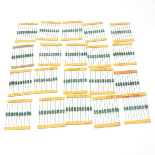 Scienceny 200 unids/set placa de circuito inductor portátil Universal 20 valores inductores Kit surtido accesorios de componentes electrónicos Herramientas eléctricas