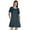 Dark Navy Blue2, variant on Inkmeso Swing Dress With Pockets Summer Cotton Tunic Tshirt Dress For Women