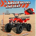 thumbnail image 5 of ATV for Kids, 36 Volt Ride on Toys, 500w Motor Quad Bike for Big Kids, Power Car Wheel with Metal Frame, Speed Control, Suspension, Black, 5 of 8