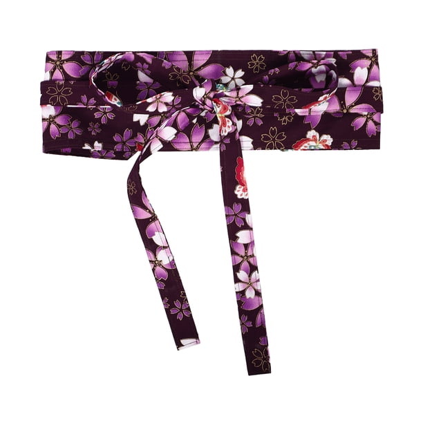 BRIGHTFUFU Cinturón de borlas Cinturón japonés Yukata Cinturón de kimono Cinturón tradicional Cinturón de kimono para mujer