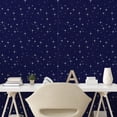 thumbnail image 3 of Ambesonne Space Peel & Stick Wallpaper for Home, Night Skyline with Stars, 13"x36", Purple White, 3 of 6
