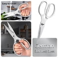 thumbnail image 4 of Kitchen Shears Set Cooking Scissors - Ultra Sharp Poultry Shears, Heavy Duty Kitchen Scissors, One Piece Meat Shears for Food, Chicken, Vegetables with Stainless Steel Peeler, 4 of 7