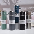 thumbnail image 2 of Set de regalo de acero inoxidable de 750ml, botella termo de estilo empresarial para oficina, termo con aislamiento térmico de agua caliente para exteriores, termo para pareja Cu-AM, 2 of 5