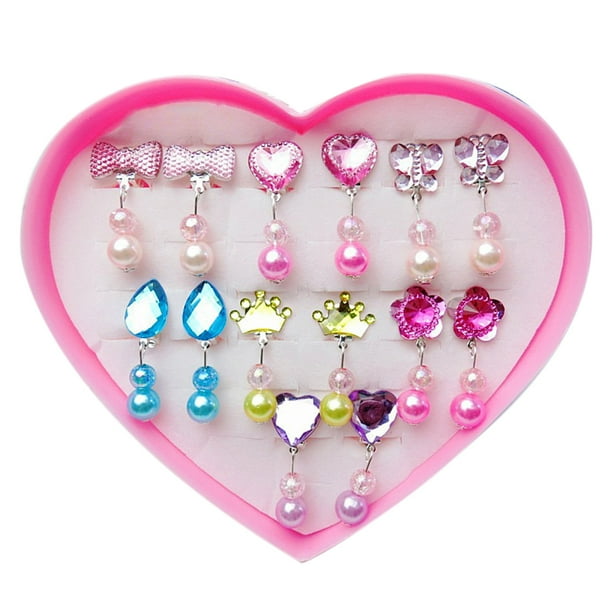 Shulemin - Shulemin 7 Pairs Kids Girls Faux Pearl Dangle Ear Clip ...