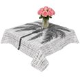 thumbnail image 2 of Black Palm Tree Table Cloth Waterproof Tablecloths, Tropical Summer Coastal Vintage Gray Tablecloth Dining Table Cover for Kitchen Party Tabletop Outdoor, Square Tablecloth 60x60 Inch, 2 of 9