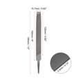 thumbnail image 2 of Lima de Molino Uxcell de 6 Pulgadas 3.3mm de Acero al Carbono Lima Plana de Corte Simple para Desbarbar y Remover Material, 2 of 6