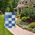 thumbnail image 2 of Yayeee Garden Flag 28" x 40" Double Sided Outdoor Yard Lawn Holiday Decorations, Blue and Gray Plaid Pattern, 2 of 6